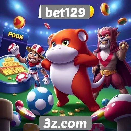 Variedade de jogos disponíveis no bet129